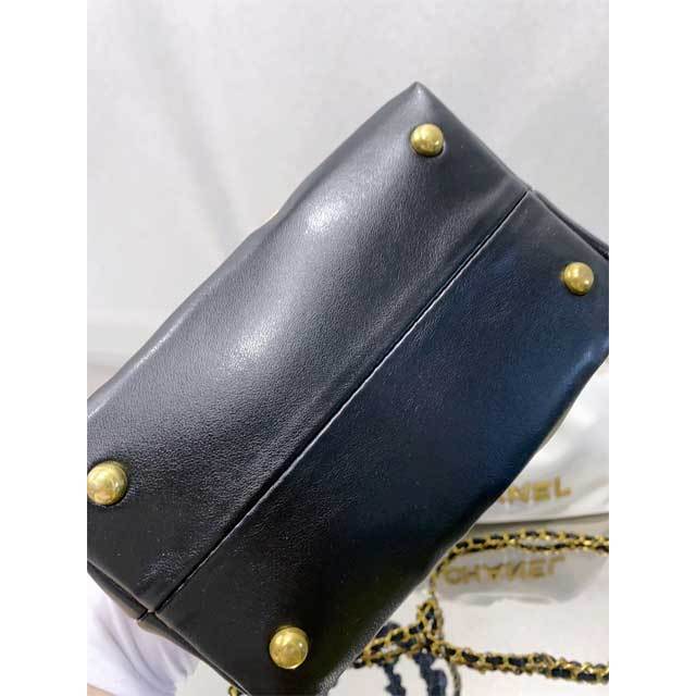Metal Letter Leather Crossbody Handbag