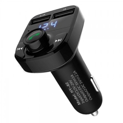 Car MP3 Audio Player Bluetooth Car Kit FM Transmitter Handsfree Calling 5V 4.1A Dual USB Car Charger Phon