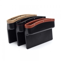 Car Seat Crevice Pockets 3 Color PU Leather Leak-Proof Storage Box Car Organizer Universal Car Seat Side Gap Pocket