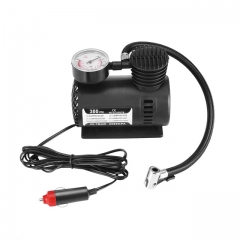 DC12V 300PSI Car Tire Inflator Auto Air Compressor Tire Pump with Pressure Gauge for Car Bicycle Ball Rubber Dinghy