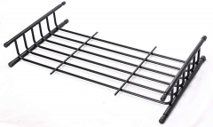 64 Inch Universal Black Roof Rack Cargo with Extension Car Top Luggage Holder Carrier Basket SUV Storage Black