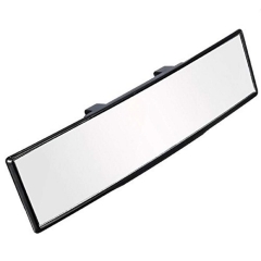 Wide Angle Rear View Mirror Universal Interior Curve Convex Rear View Mirror Clip on Original Mirror 12'' 305mm