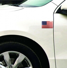 3D US American Flag Car Metal Sticker Decal Badge Emblem Adhesive Aluminium New