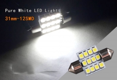 14X White LED Light Interior Package Kit for T10 8SMD 31mm 12SMD T10 5SMD 42mm 8SMD Map Dome + License Plate