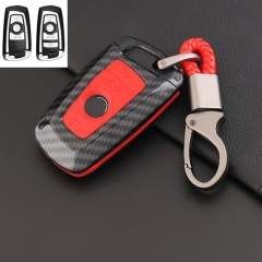 Key Shell for Automotive Carbon Fiber Car Key Case For BMW Series 1/2/3/4/5/6/7 X1 X3 X5 X6 Smart Key 3/4button Refit key pack Key Cover Shell