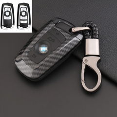 Key Shell for Automotive Carbon Fiber Car Key Case For BMW Series 1/2/3/4/5/6/7 X1 X3 X5 X6 Smart Key 3/4button Refit key pack Key Cover Shell