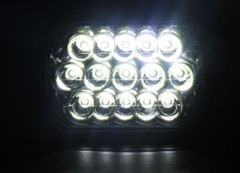 7 Inch Square LED Headlight for Trucks 45W 6000K 3W High Power LED 15Leds 2900LM 12V IP65 High Low Beam