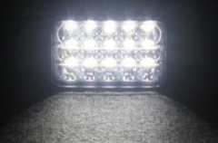 5 Inch Square LED Headlight for Trucks 45W 6000K 3W High Power LED 15Leds 2900LM 12V IP65 High Low Beam