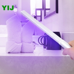 Manufacturer Direct Sale of UV Sterilization Lamp Hand-held Rechargeable UVC Sanitizer Bar Household Acarid Test Certificate yijauto