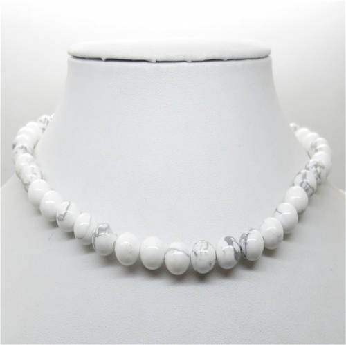 Fashion Natural Gemstone 18Inch Round Beads Necklace