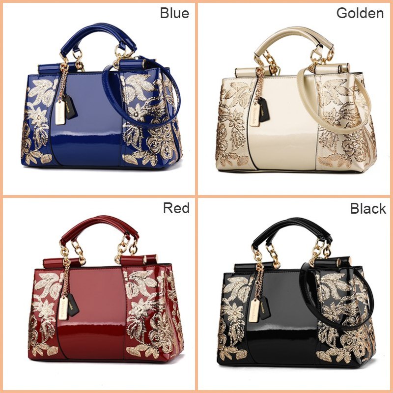 Women Luxury Handbags Female Leather Evening Bag Girls Purses&amp;Handbag for Women Ladies Embroideried Shoulder Bags