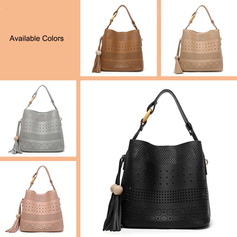 Hallow Out Handbags Women  Bags Ladies Casual Tote Bag Female Leather Shoulder Bag Girls Top-handle Bags for Women