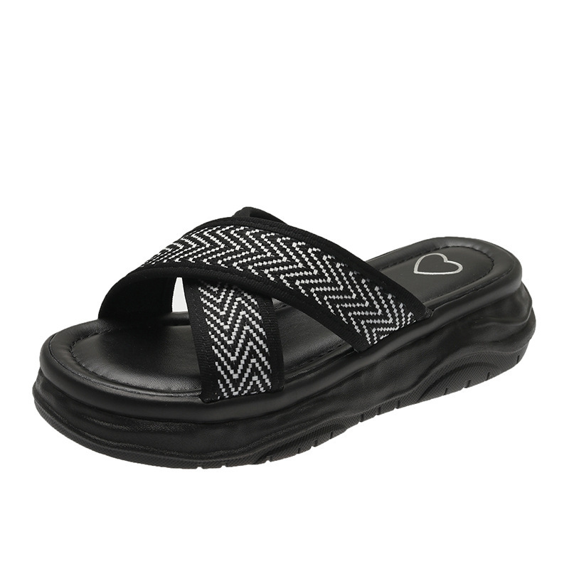 Women Slide Sandals Comfortable Adjustable Double Buckle Platform Sandal