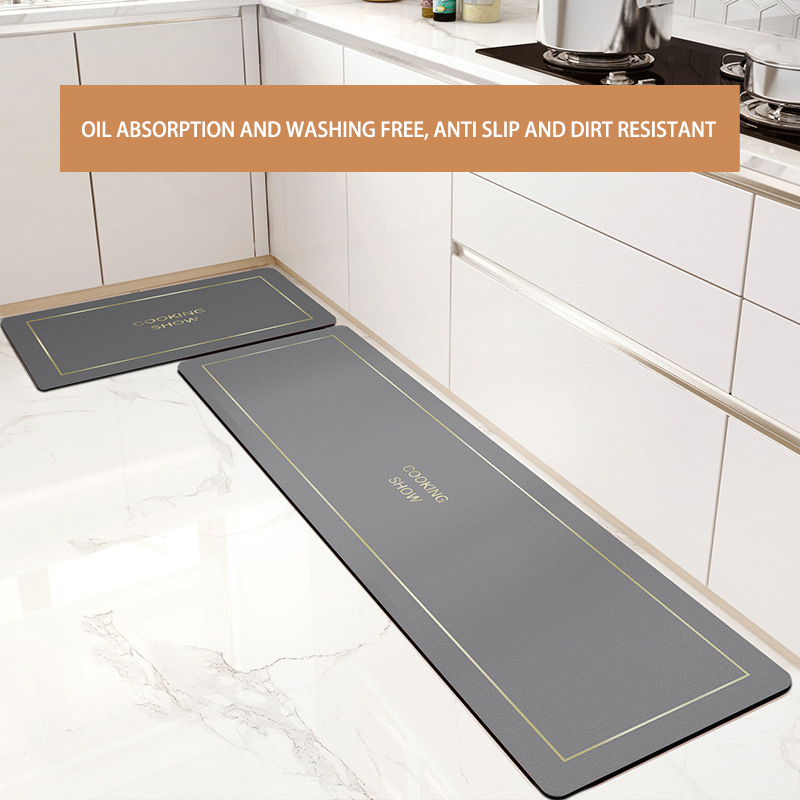 Kitchen Mats Non slip Washable Kitchen Rugs Doormat Carpet Floor Mat, 2 Piece Kitchen Mats for Home Decoration