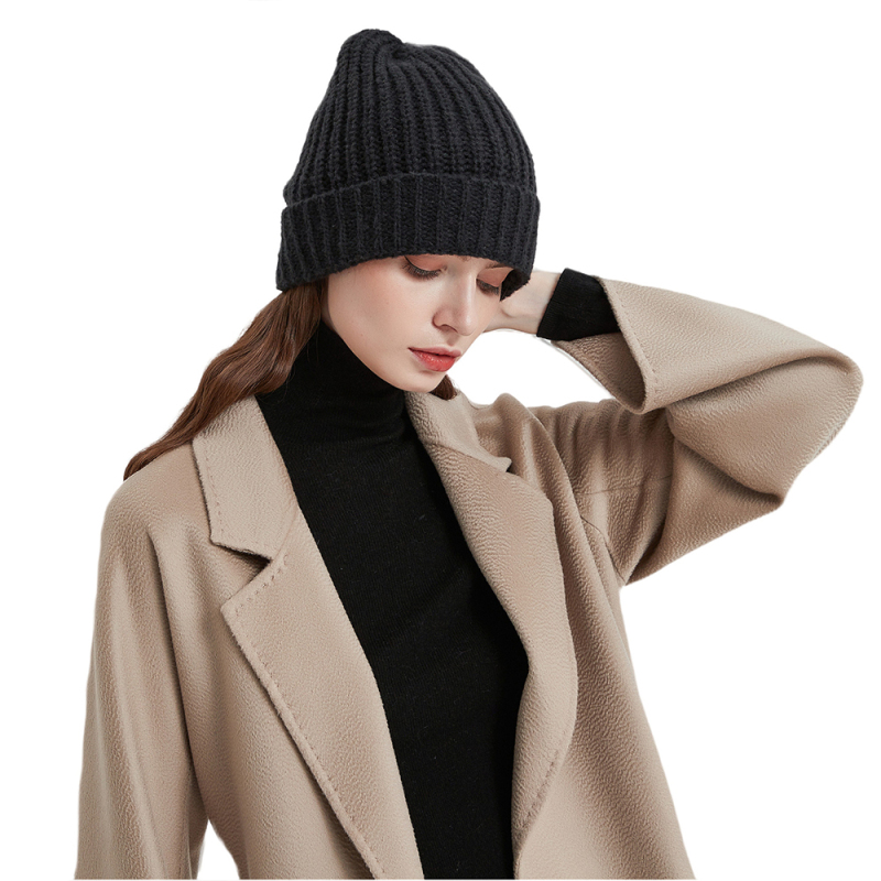 Women Warm Winter Caps Soft, Breathable & Cozy Stretchy Knitted Cuffed Cap