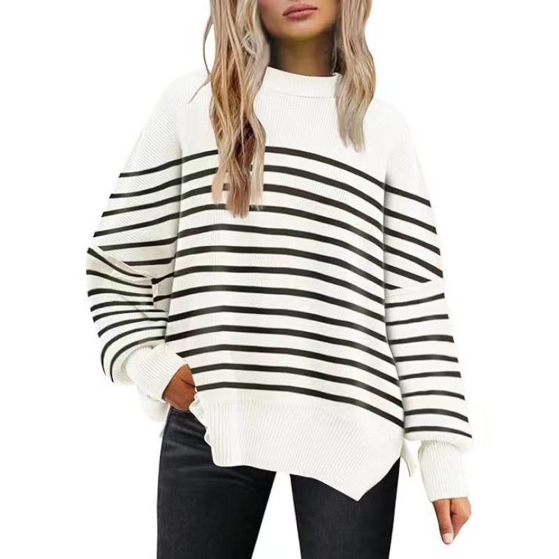 Women Jumper Casual Basic Crew Neck Long Sleeve Pullover Sweater Tops