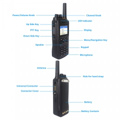Sistema bidireccional completo de Android 7.1 de la radio del zello realptt pocstar del walkie talkie 4G con GPS