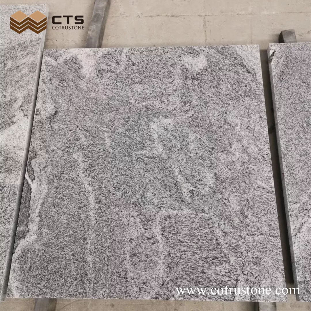 Carreaux de granit gris frêne
