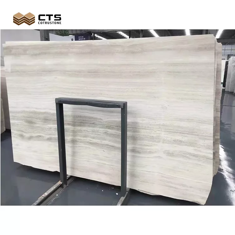 White Wooden Marble Slab