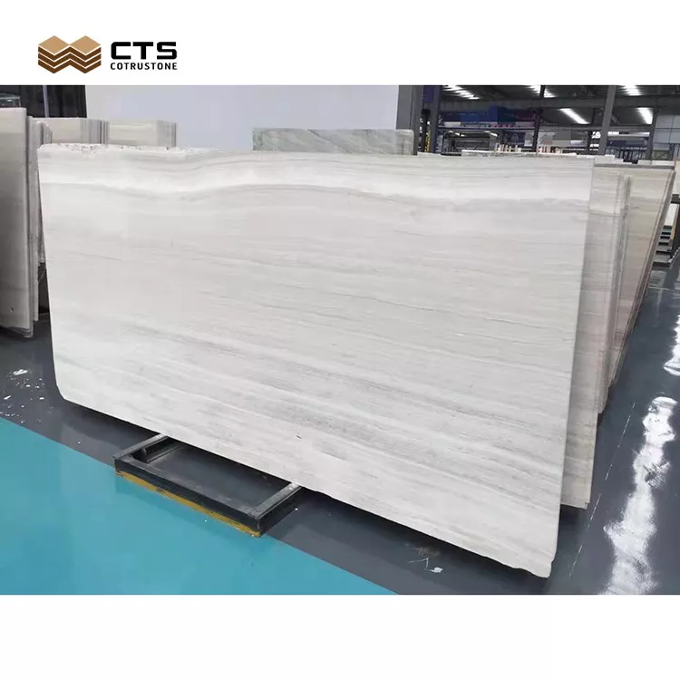 White Wooden Marble Slab