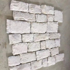 Chapa de piedra de revestimiento de pared de setas de arenisca blanca