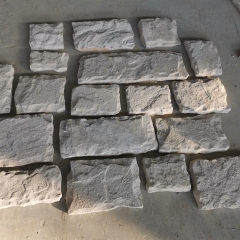 Chapa de piedra de revestimiento de pared de setas de arenisca blanca