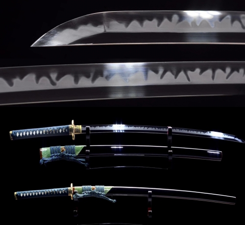 Battle Ready Japanese Hazuya Polish Blade 1095 Steel Clay Tempered Sword KATANA Real Sharp Cut Dragon Tsuba