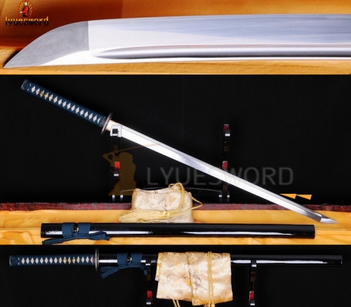 Japanese Samurai Ninja Sword 1060 Carbon Steel Full Tang Straight Blade Sharp