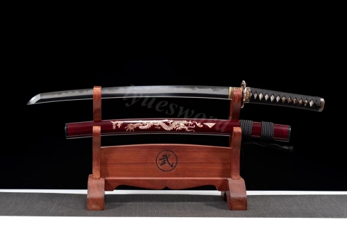 Wakizashi Handmade Japanese Samurai Sword Folded Steel Clay Tempered Abrasive Razor Sharp Blade Seashell Saya