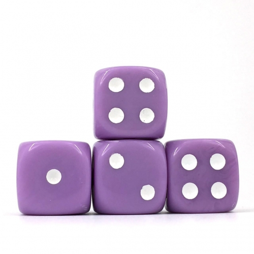 (Lavender Opaque) 16mm D6 Pips dice