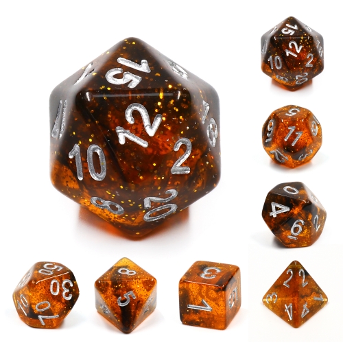 Orange Dice Set