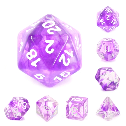 Purple Nebula Dice