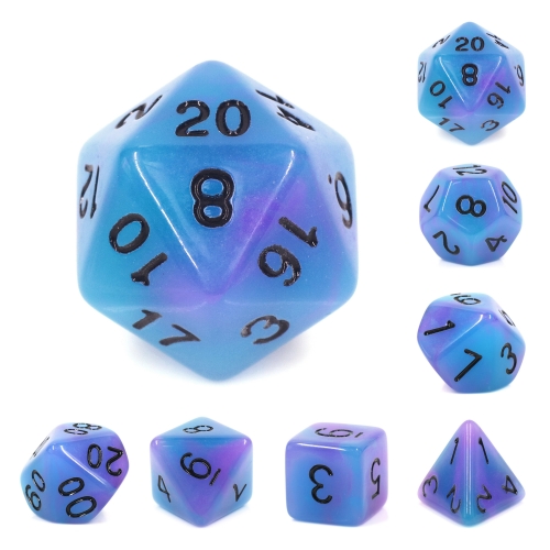 (Blue+Purple) Glow in the Dark Dice