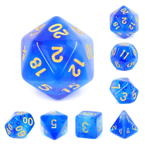 Blue Milky Dice