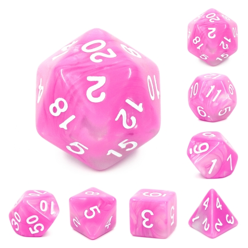 (Purle+white) Blend Color Dice