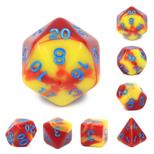 (Red+Yellow) Blend Color Dice