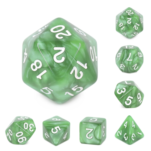 Pale Green Pearl Color Dice