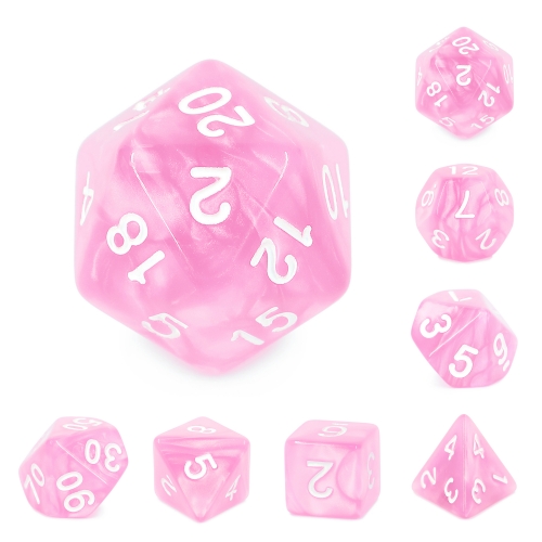 Pink Color Pearl Dice