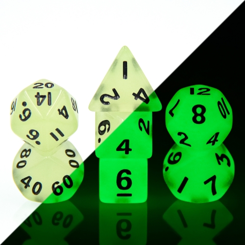 Mini Dice-White Glow in Dark