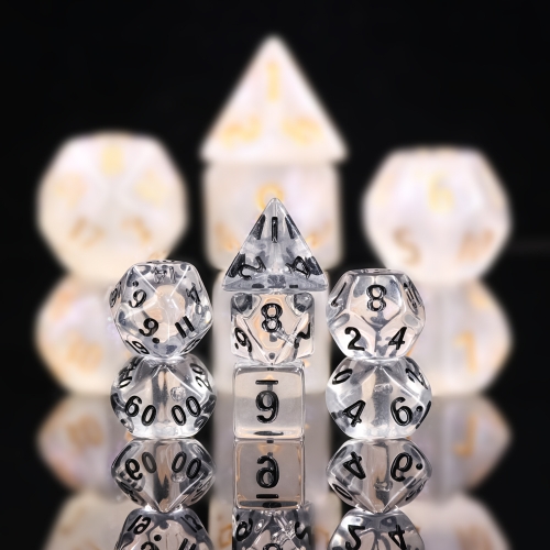 Mini Dice- Transparent White