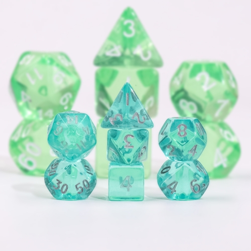 Mini Dice- Transparent Teal