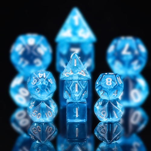 Mini Dice-  Transparent Bule