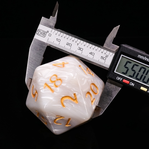 55mm Titan Dice(White Pearl)