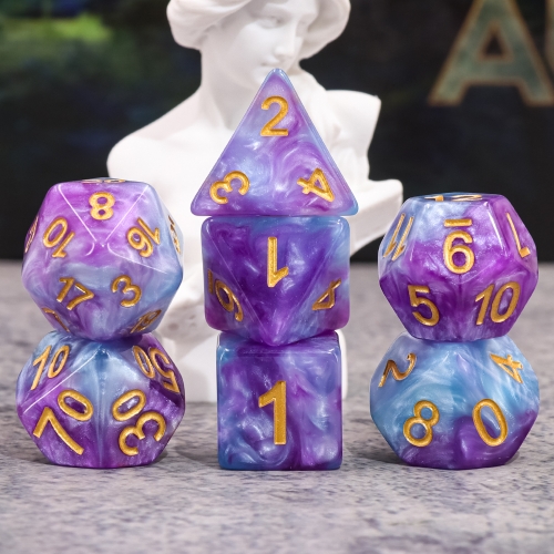 (Purple+Blue) Marble Dice