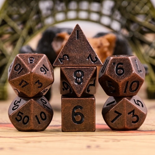 Mini metal Dice- Copper