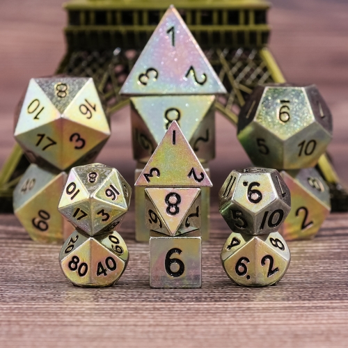 Mini metal Dice- Rainbow