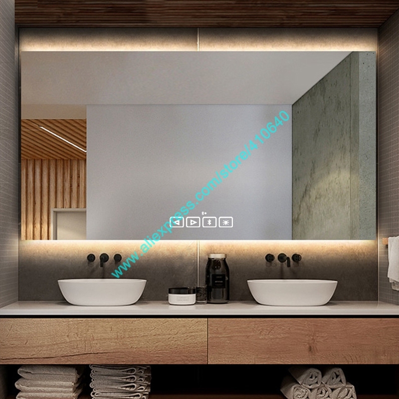 Trumsense DC 12V K3030B Touch Switch Adjust Brightness and 2 LED Colour Strips with Bluetooth-compatiable for LED Mirror