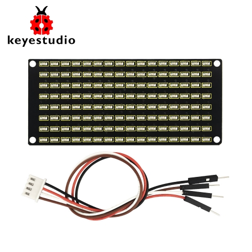 Keyestudio 8x16 LED Dot Matrix Board With PH 2.54 Connector +4Pin Cable For Arduino
