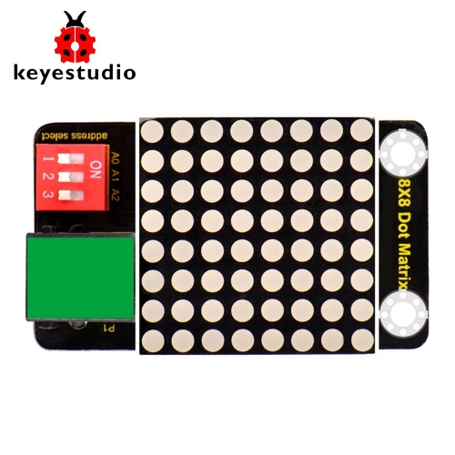 Keyestudio RJ11 EASY plug 8x8 LED Matrix Module( Address Select ) for Arduino