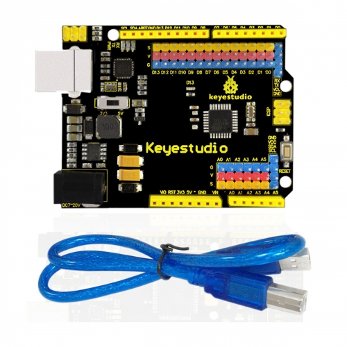 KEYESTUDIO UNO R3 Development Board For Arduino Official Upgrated Version With Pin Header Interface